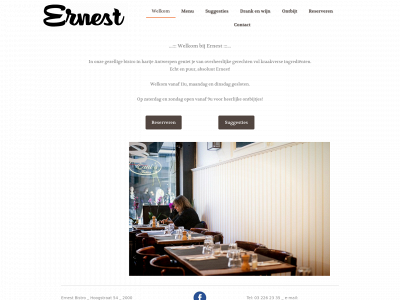 ernestbistro.be snapshot
