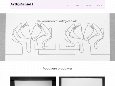 artbyzeniah.dk snapshot