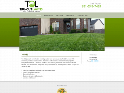 trucutlawnsofclarksville.com snapshot