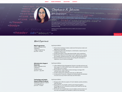 stephwhite-fullstackwd.com snapshot