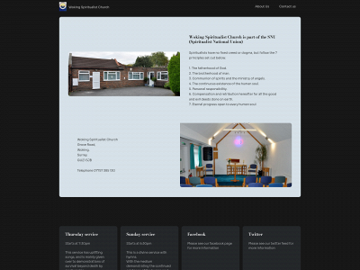wokingspiritualistchurch.co.uk snapshot