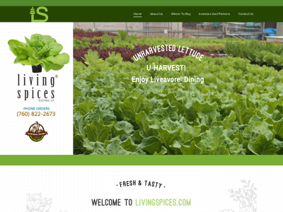 livingspices.com snapshot