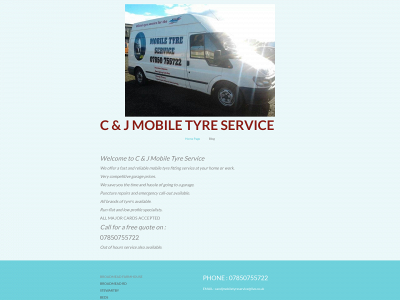 candjmobiletyreservice.co.uk snapshot