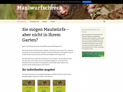 maulwurfschreck-weg.de snapshot
