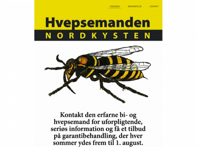 hvepsemanden-nordkysten.dk snapshot