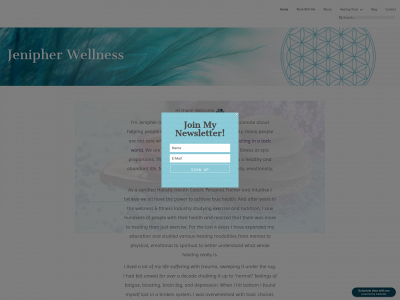 jenipherwellness.com snapshot