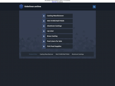 sideliner.online snapshot