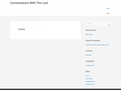 conversationswiththelord.com snapshot