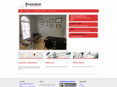 evolutionspineandwellness.com snapshot