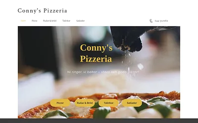 connyspizzeria.se snapshot