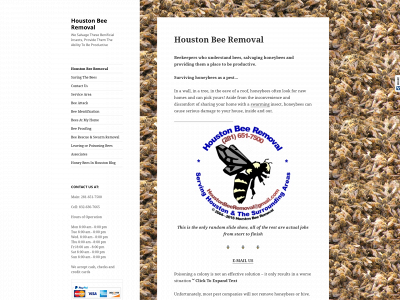 houstonbeeremoval.com snapshot