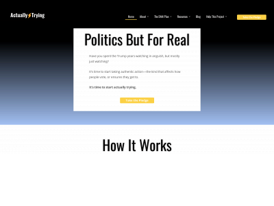 actuallytrying.org snapshot