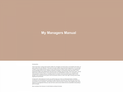mymanagersmanual.com snapshot