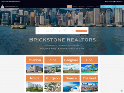 brickstonerealtors.com snapshot