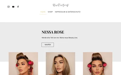 nessarosebeauty.de snapshot