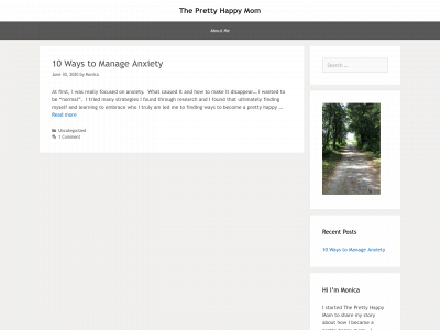 theprettyhappymom.com snapshot