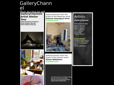 gallerychannel.dk snapshot