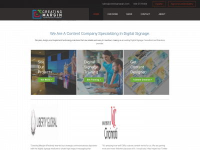 creatingmargin.com snapshot