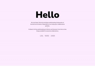 sarahrousseau.com snapshot
