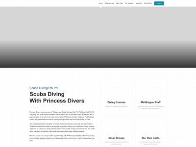 princessdivers.com snapshot