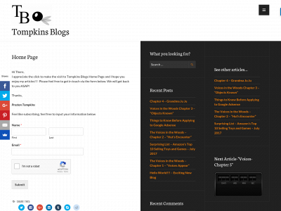 tompkinsblogs.com snapshot