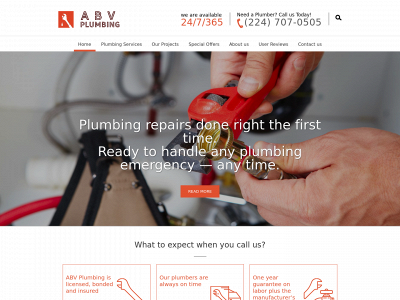 abvplumbing.com snapshot