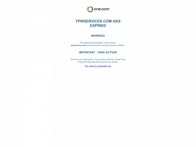 tpwservices.com snapshot