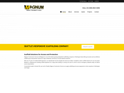 magnumconstructionservices.com snapshot