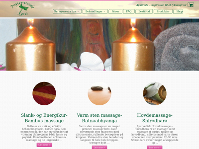 ayurvedaspa.dk snapshot