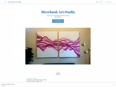 riverbankartstudio.com snapshot