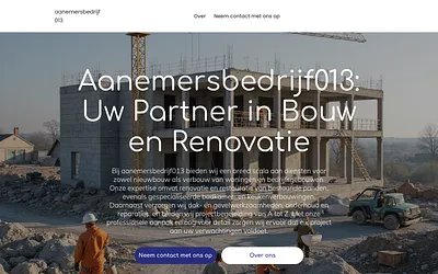aanemersbedrijf013.nl snapshot