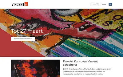 vincentart.nl snapshot