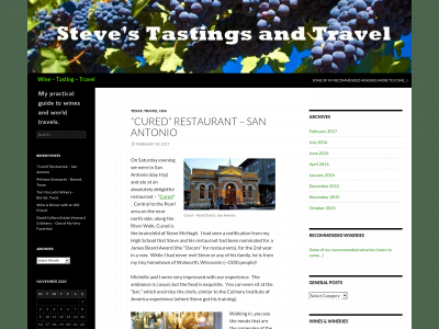 stevestastingsandtravel.com snapshot