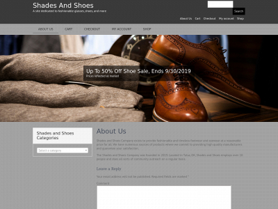 shadesandshoes.com snapshot