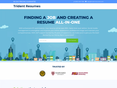 tridentresumes.com snapshot