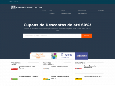 www.cupomdescontoo.com snapshot