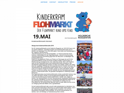 kinderkramflohmarkt.de snapshot