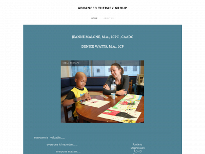 www.advanced-therapy-group.com snapshot