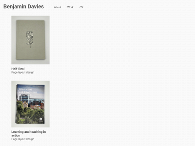 benjaminpauldavies.co.uk snapshot