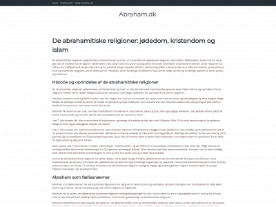 abraham.dk snapshot