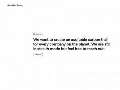 auditablecarbon.com snapshot
