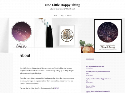 onelittlehappything.com snapshot