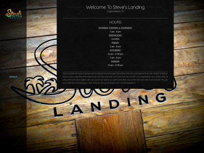 steveslanding.com snapshot
