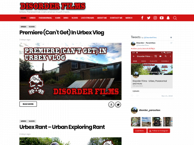 disorderfilms.co.uk snapshot