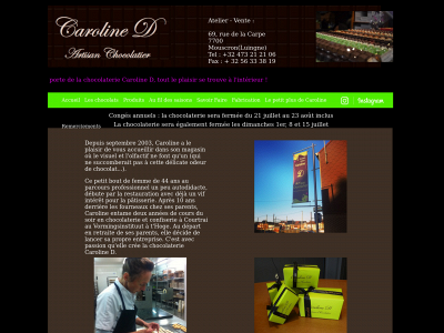 chocolaterie-caroline-d.be snapshot