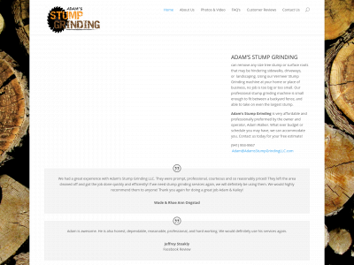 adamsstumpgrindingllc.com snapshot