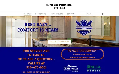 www.comfortplumbing.net snapshot