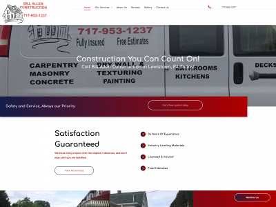 billallenconstructionpa.com snapshot