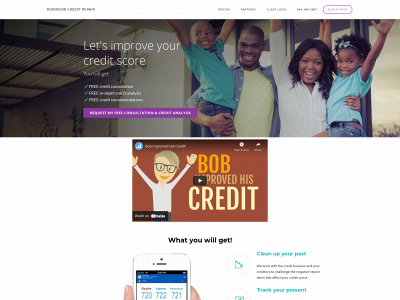 robinsoncredit.com snapshot