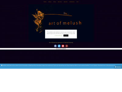 artofmelush.com snapshot